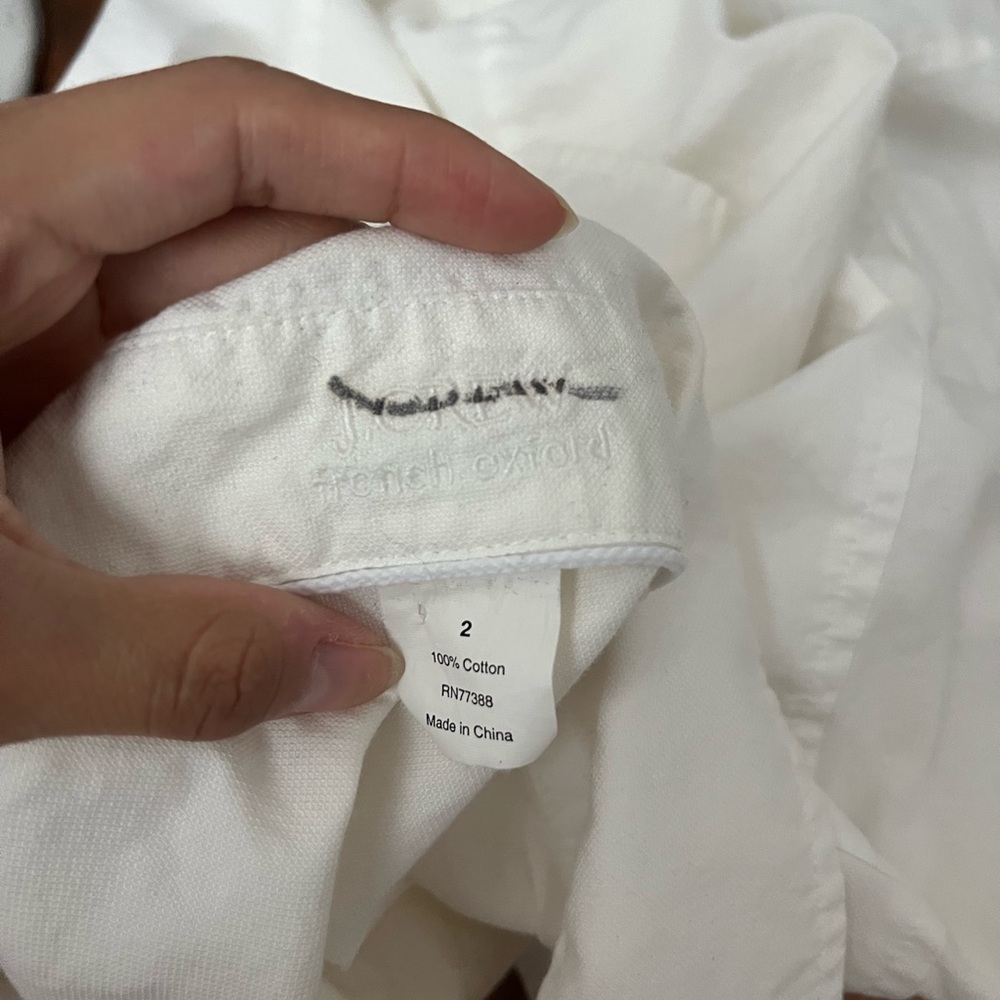 J. Crew White Blouse